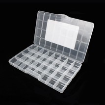 32 Grids Clear Plastic Organizer Box, Craft Storage Container For Beads Organize - £22.37 GBP