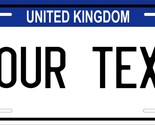 United Kingdom England BLUE License Plate Custom  Car Bike Motorcycle Tag - $10.99+