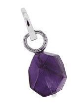Silpada &#39;Support Stone&#39; Natural Amethyst Charm in - £71.88 GBP