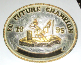 Large Future Champion Belt Buckle California Gymkyana Assoc. 1995 Made in Mexico - £29.14 GBP