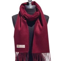 Men Womens Winter 100% Cashmere Scarf Solid Wine Made In England Soft #1... - £15.75 GBP