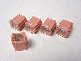 Lot Of Five (5) 30 Amp Female Cartridge Pink Fuse Littelfuse Low Profile... - $17.81