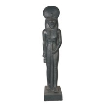 Rare Antique Ancient Egyptian Goddess Sekhmet Standing Black Pharaoh Statue - £154.57 GBP