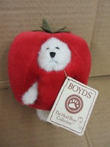 NOS Boyds Bears Tommy Tomato 904247 Plush Jointed Bear Retired B62 F - £28.24 GBP
