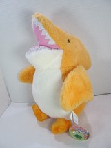 Takashoji Orange Pterodactyl Dinosaur Fuzzy Collectible Kawaii Plush 13&quot; w/Tag - £13.28 GBP