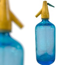 Vintage Blue Siphon Bottle -A&amp;K Beverage Co. Rare Collectible- Bar/kitch... - $1,656.17 MXN