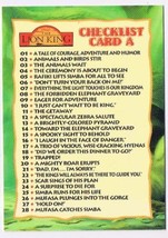 Lion King Disney Movie Series 1 1994 Card 89 Checklist - $0.71