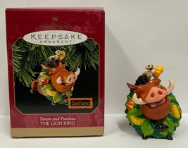 Hallmark Disney Lion King Timon &amp; Pumbaa Keepsake Christmas Ornament 1997 - £11.85 GBP