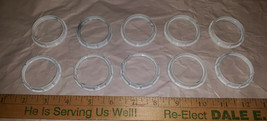 21FF64 SET OF 10 CHANDELIER NUTS, ALUMINUM, 1-1/2&quot; +/-, VERY GOOD CONDITION - $9.42