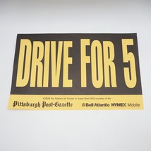 Pittsburgh Steelers Placard Super Bowl XXX 1995 1996 - £11.62 GBP