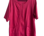 Dreams &amp; Co  House Coat Womens Top 14/16 Plus Sized Nightgown Hot Pink F... - £16.40 GBP