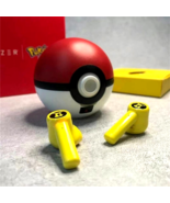 Pikachu Pokemon Ball Wireless Bluetooth Earphones Charging Case Earbuds ... - £23.60 GBP