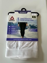 Reebok Women&#39;s Warm Performance Base Layer Pants Size XL X-Large White B... - £6.25 GBP