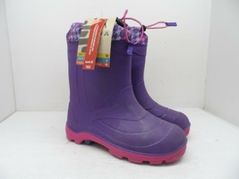 Kamik Girl&#39;s Waterproof Cold Weather Rain Snow Boot Purple Size 6M - $42.74