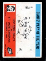 1965 Philadelphia #126 Allie Sherman Vg+ (Wax) Ny Giants Giants Play Of *X35118 - £2.15 GBP