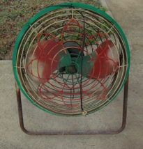 Large Vintage Westinghouse Industrial Floor Fan Metal Cage Flower Design... - £172.99 GBP