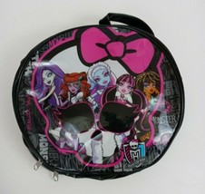 2013 Monster High Dolls Round Vinyl Lunchbox Mattel 9.25&quot; Diameter - £8.37 GBP