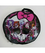 2013 Monster High Dolls Round Vinyl Lunchbox Mattel 9.25&quot; Diameter - $10.66