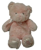 Baby Girl GUND My First Teddy Bear Pink Plush Stuffed Animal Lovey 11&quot;  - £11.57 GBP