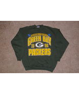 Green Bay Packers NFC Champions 1996 Crew Sweatshirt Size Mens LARGE Gre... - £31.93 GBP