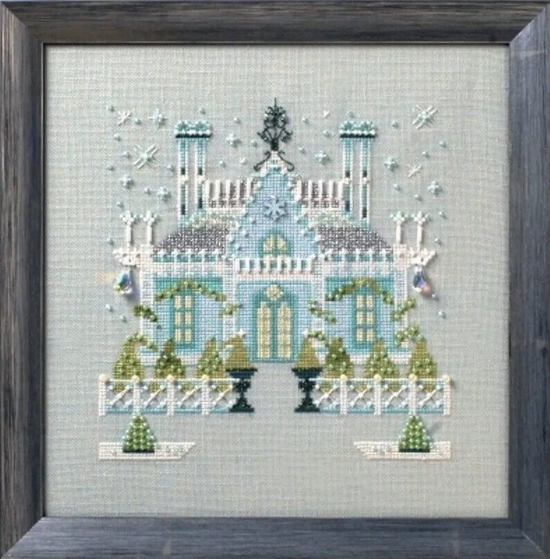 NC279 The Gothic House Cross Stitch Charts With Embellishment Pack and Sp thread - $54.44