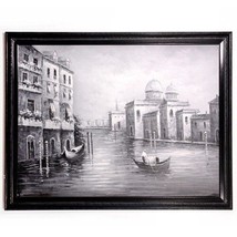 Bianco e Nero Tela Riproduzione Venezia, Italia IN Acrilico Sconosciuta ... - £909.18 GBP