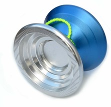 Unresponsive Yo-yo Professional Trick Magic Anodized Aluminum Metal BLUE SILVER - £12.54 GBP