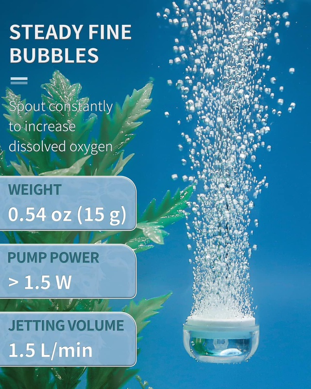 Pawfly Aquarium Air Stone Disc, 0.9 Inch Tiny Fish Tank Air Stone Kit Ultra-High Item image 2