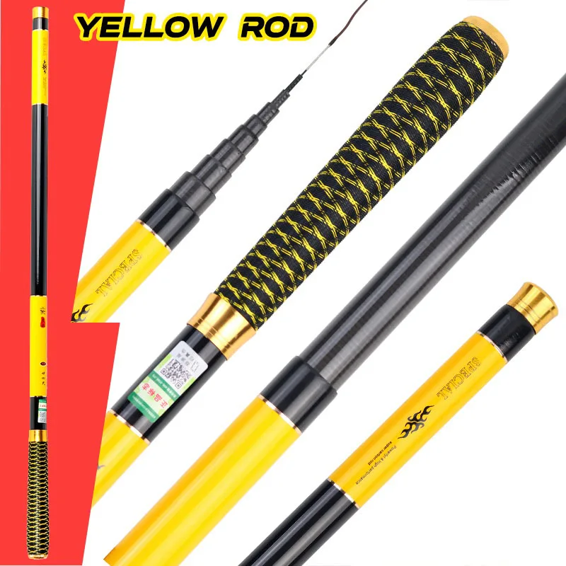 Ishing rods telescopic carbon fiber carp strong for freshwater river stream hand pole 3 thumb200