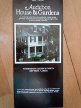 Historic Audubon House &amp; Gardens Key West Florida Brochure - £3.13 GBP