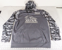 UTSA Roadrunners NCAA College Hoodie Gray Digital Camo Sweatshirt Size XL - £30.50 GBP