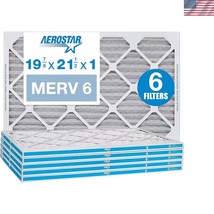 Electrostatic MERV 6 Air Filters 19 7/8 x 21 1/2, 6-Pack for Allergy Relief - $48.00