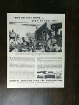 Vintage 1932 General American Tank Car Railroad Cars Full Page Original Ad - $9.49
