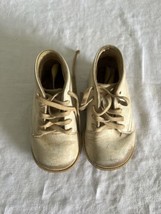 Vintage Mother Goose Leather Baby Boots - $14.03