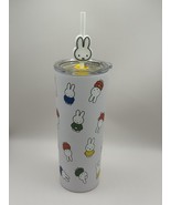 Miffy Insulated Tumbler Cup with Straw And Topper, 16 Oz Colorful Miffy ... - $752.95 MXN