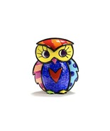 Romero Britto Miniature Owl Figurine #334120 Retired Rare Collectible 3D... - £54.66 GBP