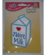 TULIP baby couture - Iron-On Applique - J&#39;adore Milk (NEW) - £6.29 GBP