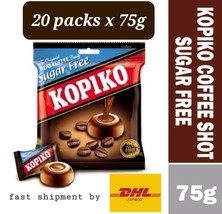 Kopiko Sugar Free Coffee Hard Candy Original Real Coffee  20 packs x 75g -DHL Ex - £93.34 GBP