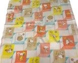 Vintage Bunny Esmond Chatham Snoopy ABCs Fiberwoven Baby Blanket 40x45 S... - $27.84