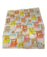 Vintage Bunny Esmond Chatham Snoopy ABCs Fiberwoven Baby Blanket 40x45 S... - £22.42 GBP