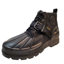 Polo Ralph Lauren Mens  Shoes Oslo Low Duck Leather Waterproof Boots Black 10D - $125.98