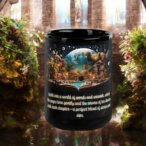 Literary Escape Mug | Fantasy Book &amp; Tea Lover&#39;s Coffee Cup | Gift for R... - £12.24 GBP+