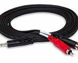 Hosa CMR-206 3.5 mm TRS to Dual RCA Stereo Breakout Cable, 6 Feet,Black - $11.73