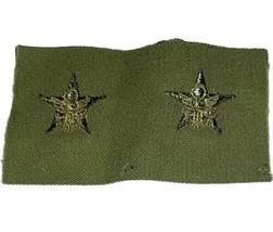 Vintage US Army Officer General Staff Branch Two Patches Eagle Inside Star - £3.12 GBP