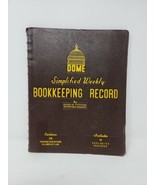 Vintage Dome Simplified Weekly Bookkeeping Record No 600 Ledger Unused - £12.32 GBP