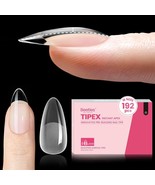 Beetles Tipex Instant Apex Nail Tips Almond Medium Acrylic Nail Tips Pre... - $550.23 MXN
