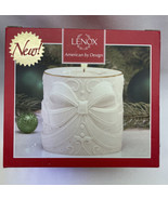 Lenox Radiant Light Bow Votive Candle Christmas Original New Box 3.25&quot; - $9.41 CAD