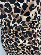 Nicole Miller Black, and Brown Animal Print Silk Sleeveless Dress Size Small NWT - £37.52 GBP