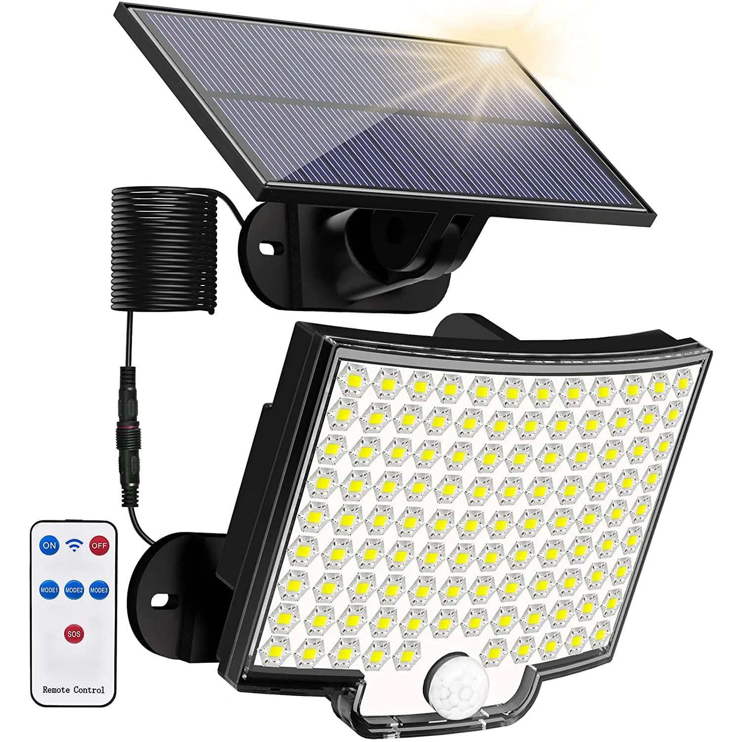 Solar Lights Waterproof Outdoor Super Bright Motion Sensor Solar Strong ... - £248.50 GBP