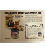 1978 Tetley Automatic Tea Vintage Print Ad pa11 - $7.91